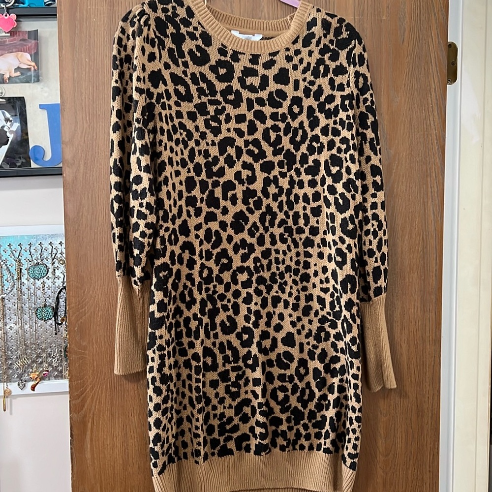 Sweater material. Never worn! Just took the tags off